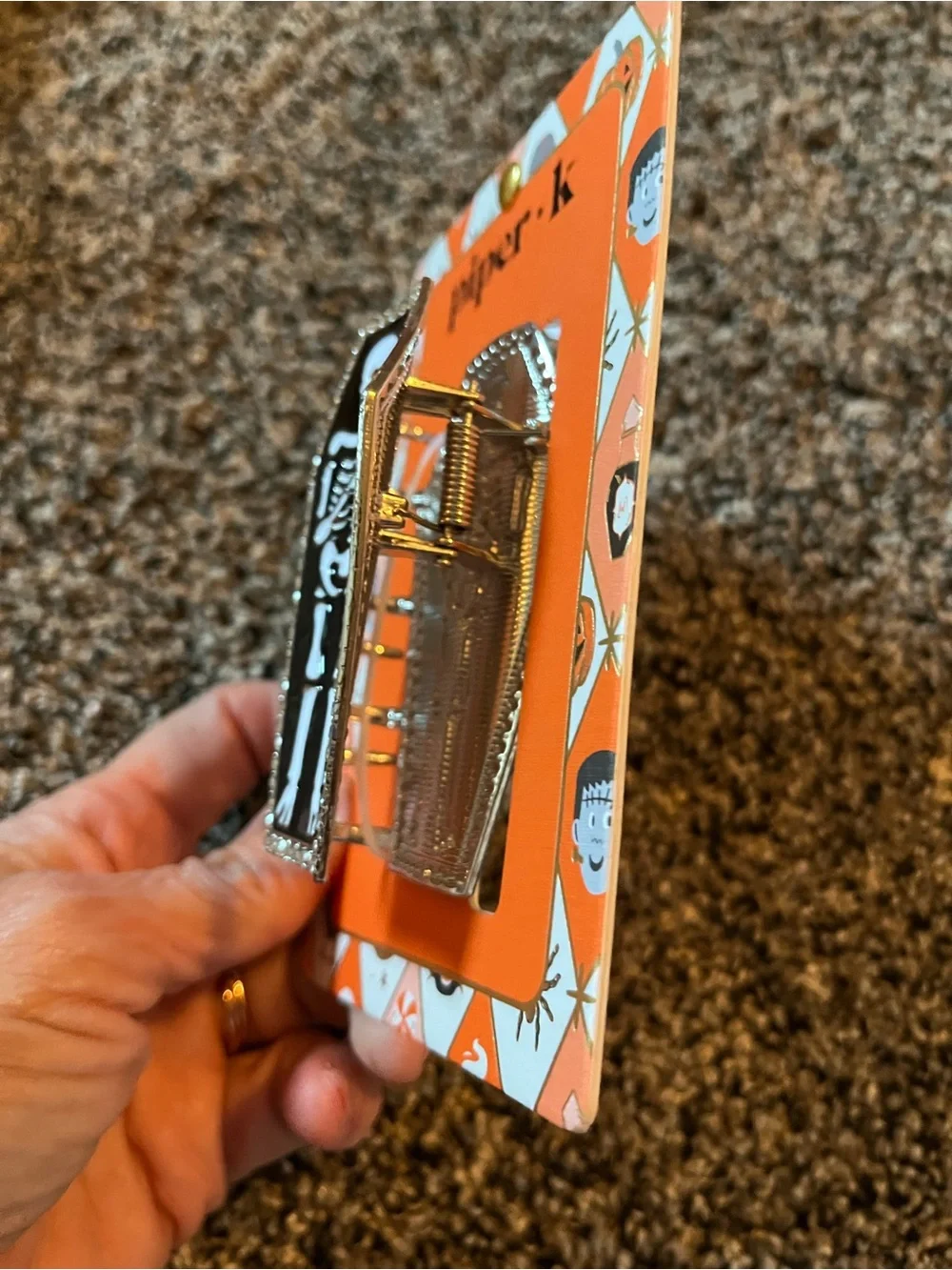 Piper K Halloween hair clip